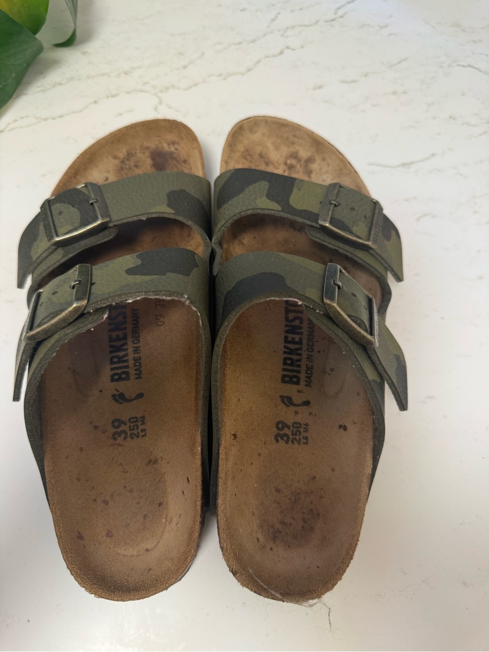 Birkenstock Camo Arizona Sandals in Green 39